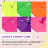 Venalisa Neon Gel Polish 6 Color Set TPO Free Hema Free, view 4