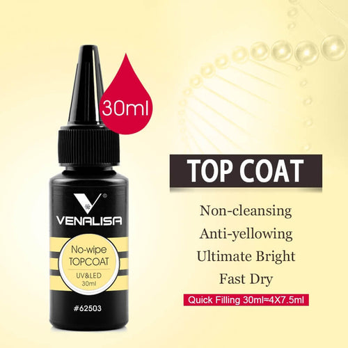 Venalisa No-wipe Top Coat 30ml (For Qucik Filling) TPO Free Hema Free