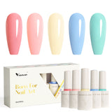 Venalisa Pastel Whispers- 5 Colors Gel Polish Set (With Nail Tips) TPO Free Hema Free, view 2