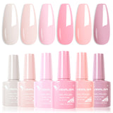 Venalisa Pink Hema Free- 6 Colors Gel Polish Set TPO Free Hema Free, view 3