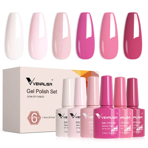 Venalisa Pink memories - Hema Free 6 Colors Brown Gel Polish TPO Free Hema Free