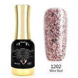 Venalisa Platinum Glitter Gel Polish TPO Free Hema Free, view 3
