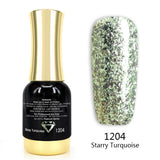 Venalisa Platinum Glitter Gel Polish TPO Free Hema Free, view 5