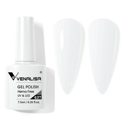 Venalisa Pure- White Gel Nail Polish 7.5ml Hema Free