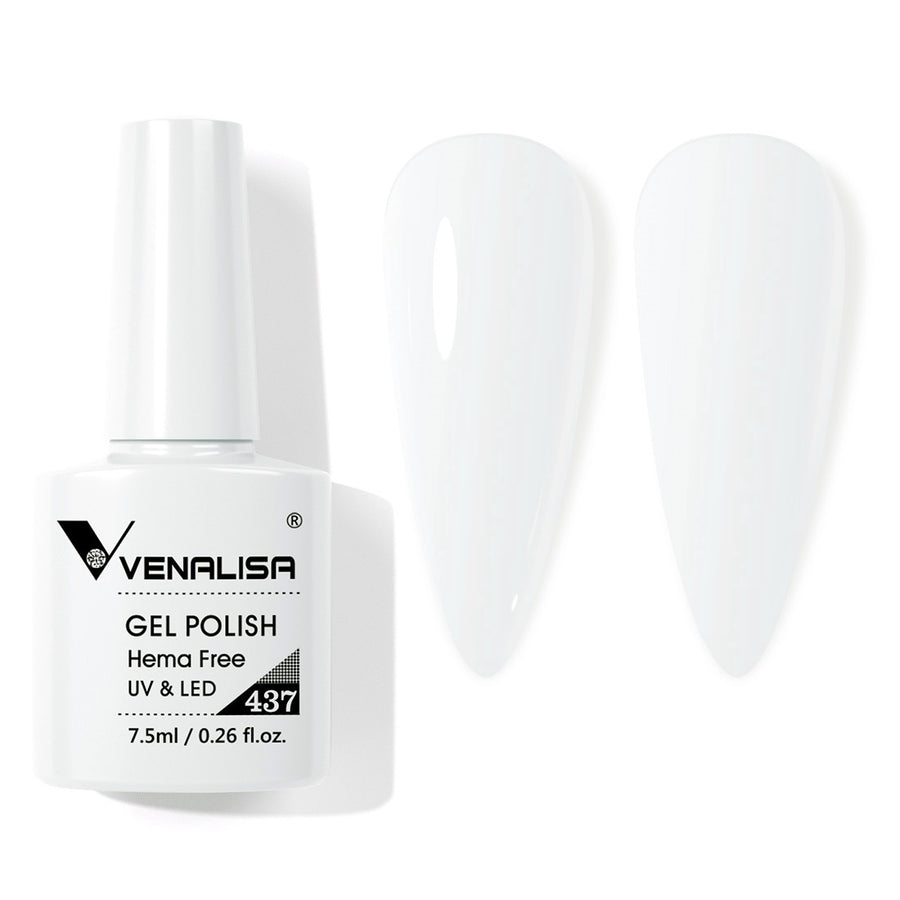 Venalisa Pure- White Gel Nail Polish 7.5ml Hema Free