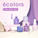 Venalisa Purple - 6 Colors Gel Polish Set TPO Free Hema Free, view 4