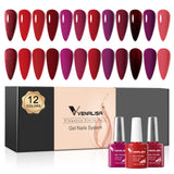 Venalisa Red Elegance- Gel Polish 12 Colors Set TPO Free Hema Free, view 5