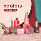Venalisa Red & Pink- 6 Colors Gel Polish Set TPO Free Hema Free, view 5
