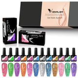 Venalisa Reflective Neon Glitter Gel 12 Colors Set TPO Free Hema Free, view 2