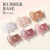 Venalisa Rubber Base- 6 Colors Gel Polish Set TPO Free Hema Free, view 2