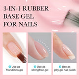 Venalisa Rubber Base- 6 Colors Gel Polish Set TPO Free Hema Free, view 4