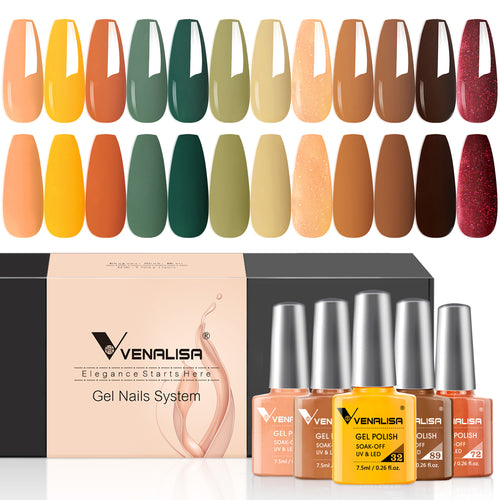 Venalisa Sharp All Seasons- Gel Polish 12 Colors Set TPO Free Hema Free