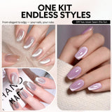 Venalisa Shimmer Cat Eye Gel Polish Set (10ML) TPO Free Hema Free, view 4