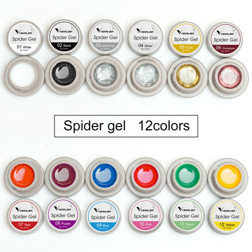 Venalisa Spider Gel- 12 Colors Set