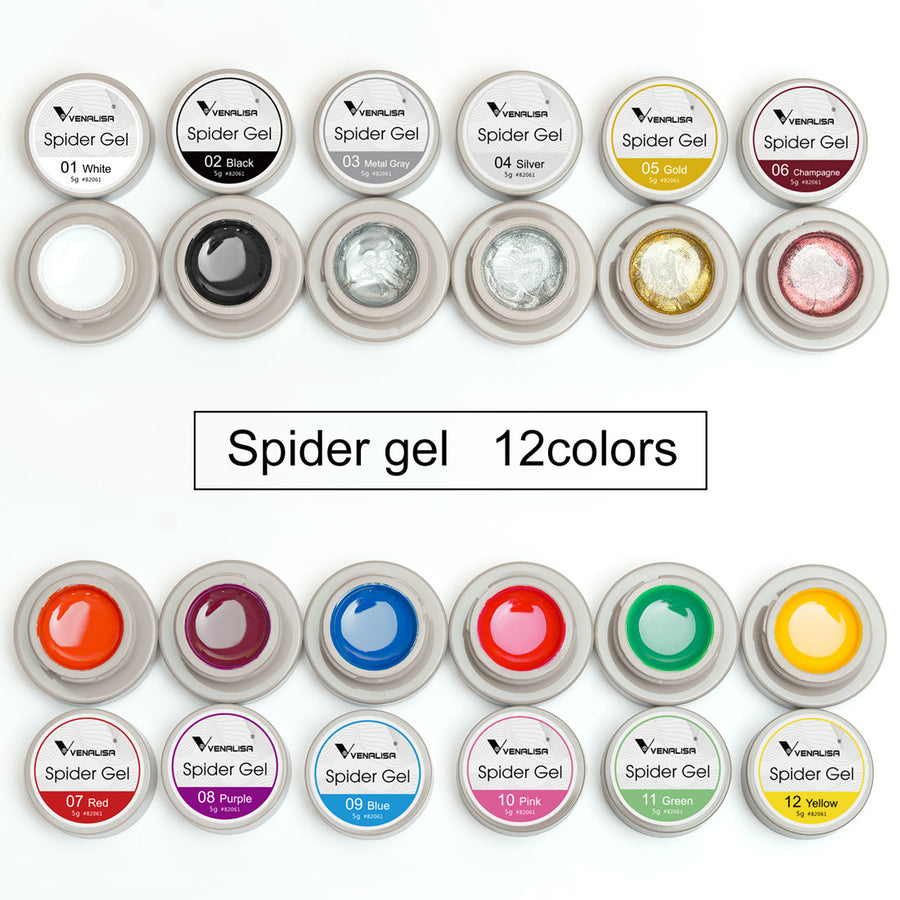 Venalisa Spider Gel- 12 Colors Set