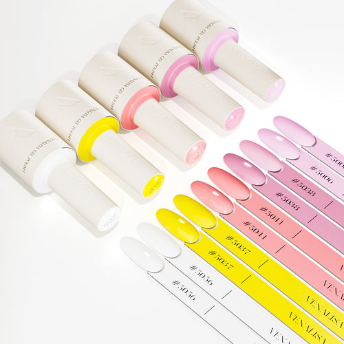Venalisa Sugar Bloom- 5 Colors Gel Polish Set (With Nail Tips) TPO Free Hema Free