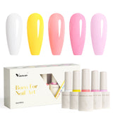 Venalisa Sugar Bloom- 5 Colors Gel Polish Set (With Nail Tips) TPO Free Hema Free, view 2