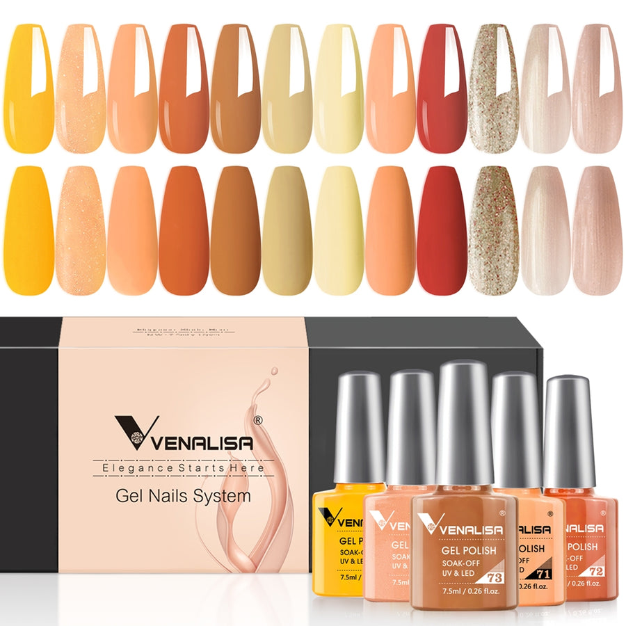 Venalisa Sunshine Kiss- Gel Polish 12 Colors Set TPO Free Hema Free