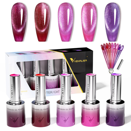 Venalisa Velvet Cat Eye Gel Polish Set (10ML) TPO Free Hema Free