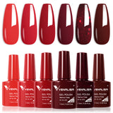 Venalisa XMAS Red- 6 Colors Gel Polish Set TPO Free Hema Free, view 2