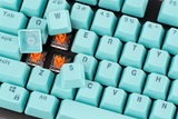 Venatos Cyan PBT Keycaps, view 5