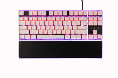 Venatos Pink & White Pudding PBT Keycaps