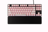 Venatos Pink & White Pudding PBT Keycaps, view 2