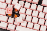 Venatos Pink & White Pudding PBT Keycaps, view 5