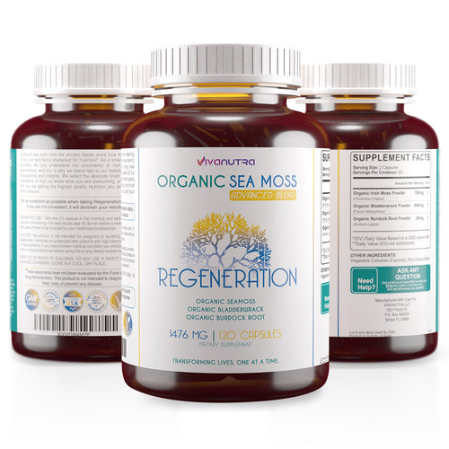 Viva Nutra Regeneration Organic Irish Sea Moss Capsules