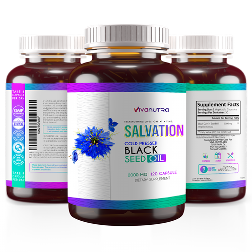 Viva Nutra Salvation Turkish Black Seed Oil Capsules