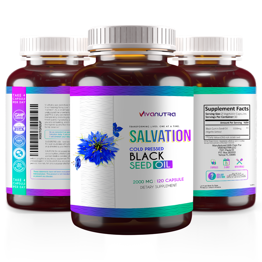 Viva Nutra Salvation Turkish Black Seed Oil Capsules