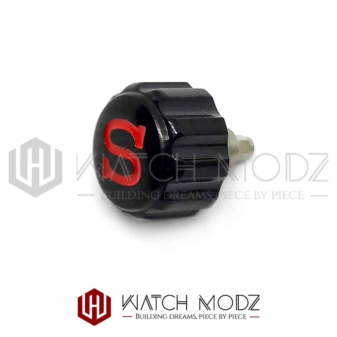 Watch-Modz SKX007 Crown: Black Chunky