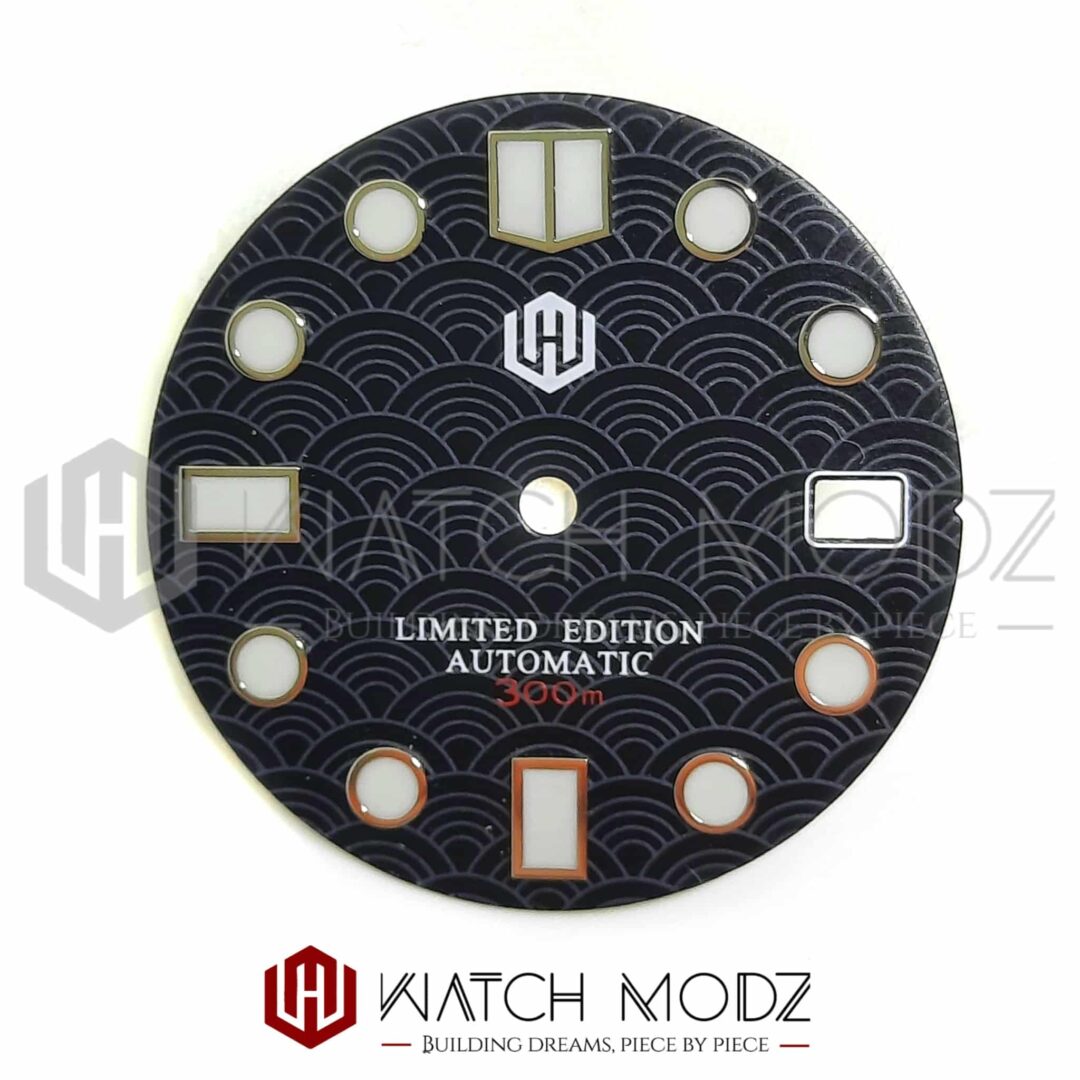 Watch-Modz NH35 Dial: Black Seigaiha