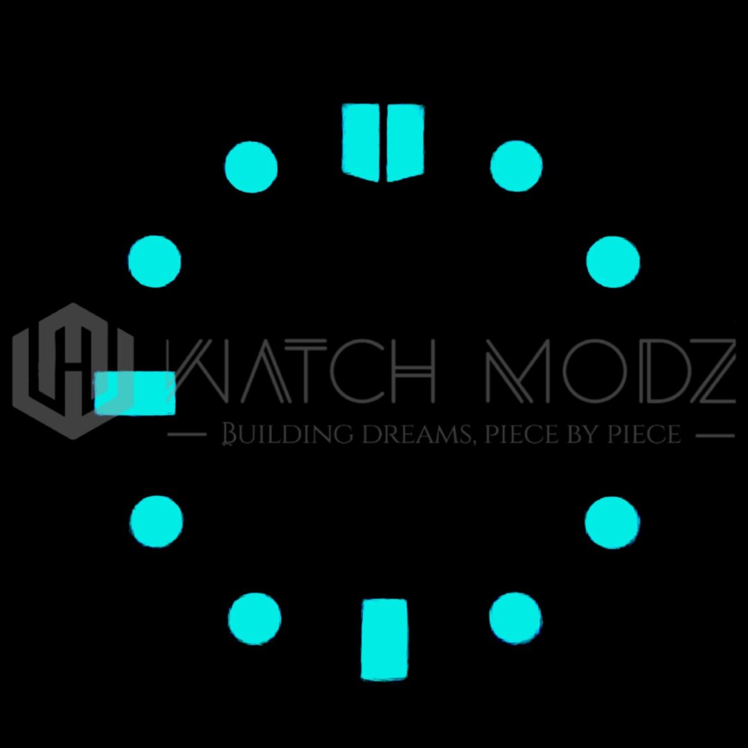 Watch-Modz NH35 Dial: Black Seigaiha, view 2