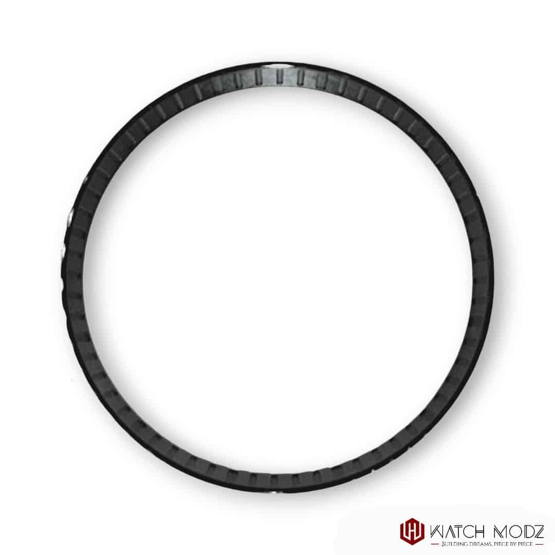 Watch-Modz SKX007 Chapter Ring: Polished Black w/ Minutes