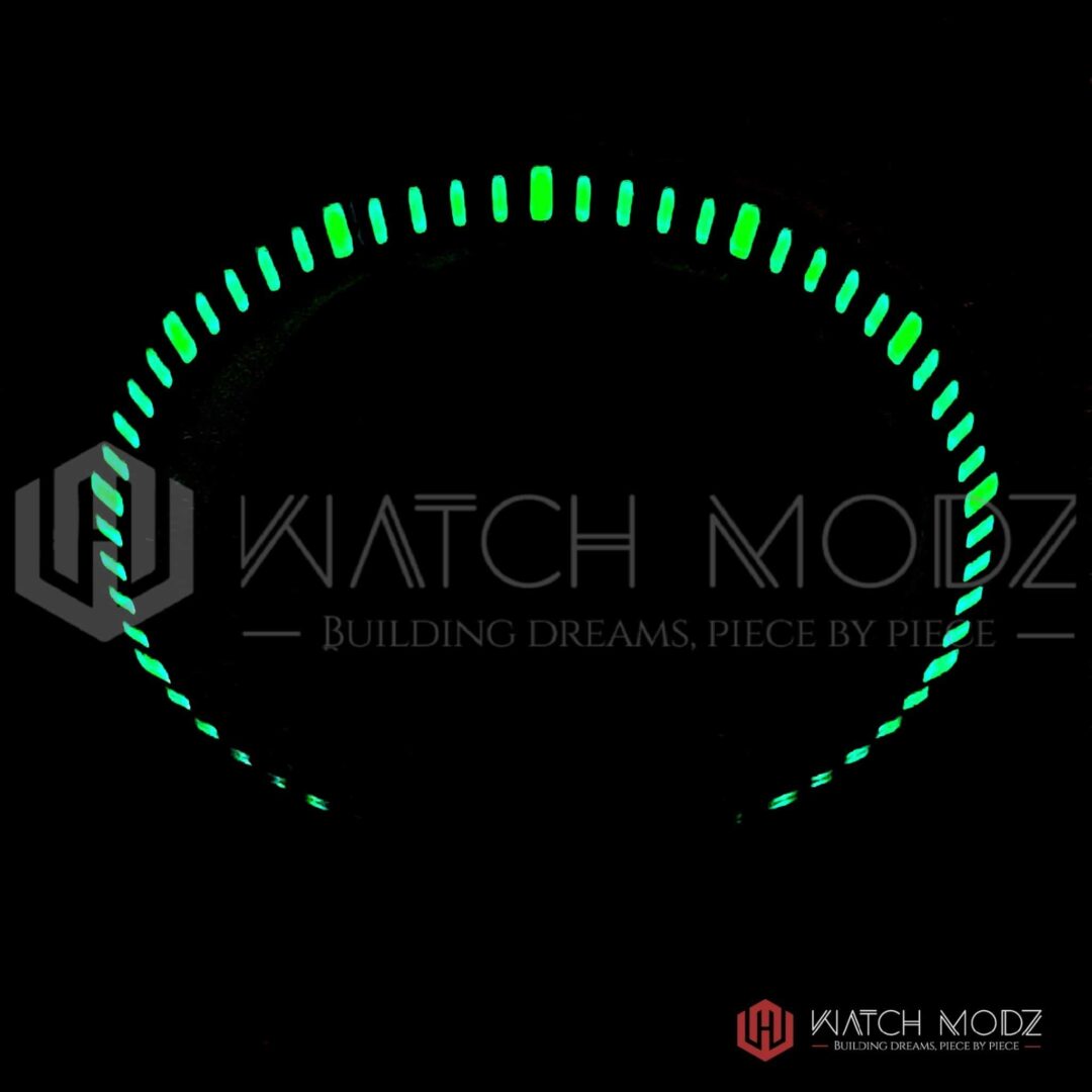 Watch-Modz SKX007 Chapter Ring: Lumed Silver, view 2