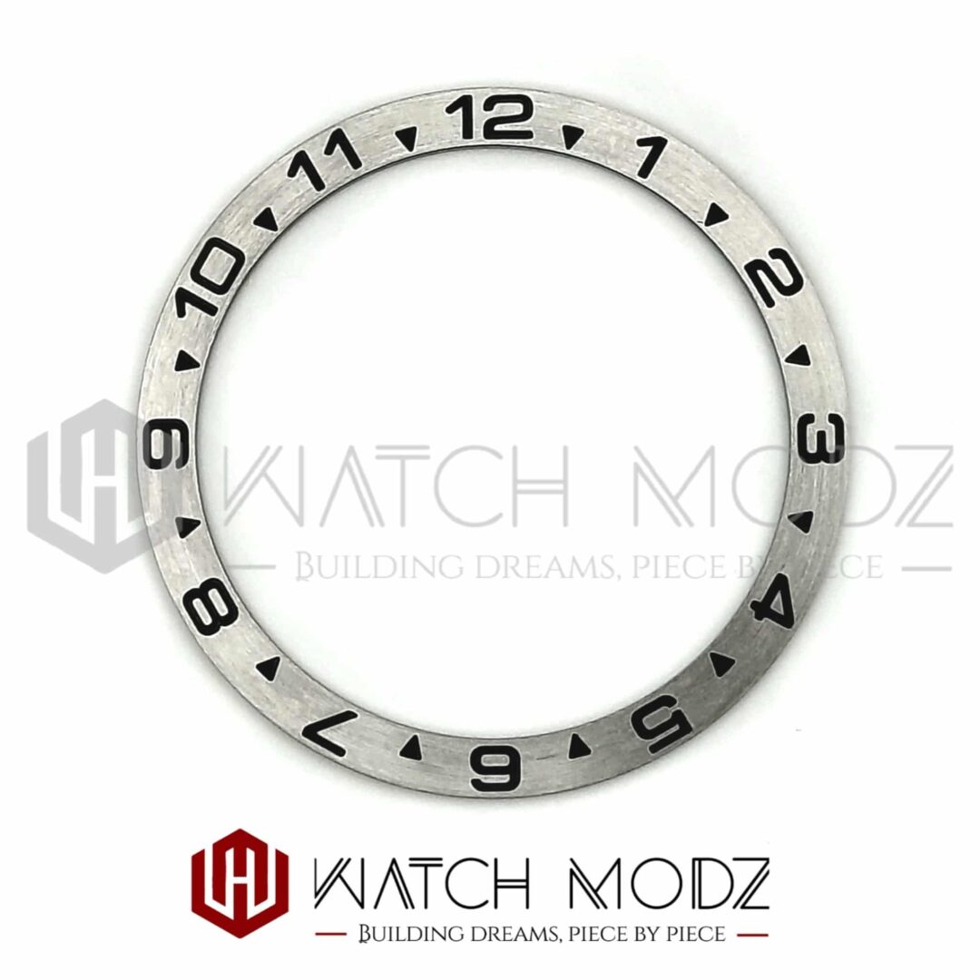 Watch-Modz SKX007 Bezel Insert: Brushed Silver Dual Time