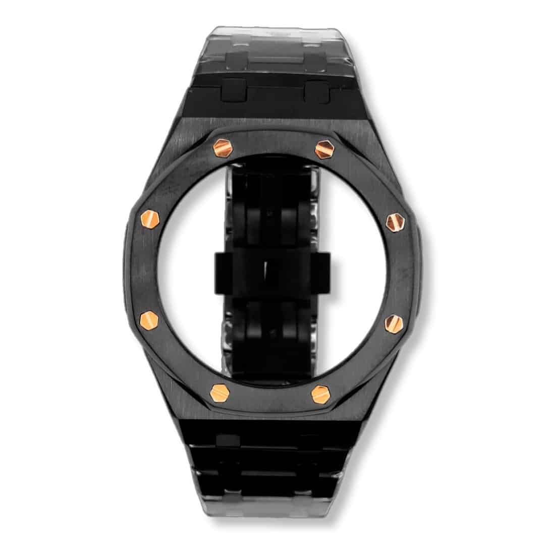 Watch-Modz GA-2100 “Casioak”: Black Gold Screws