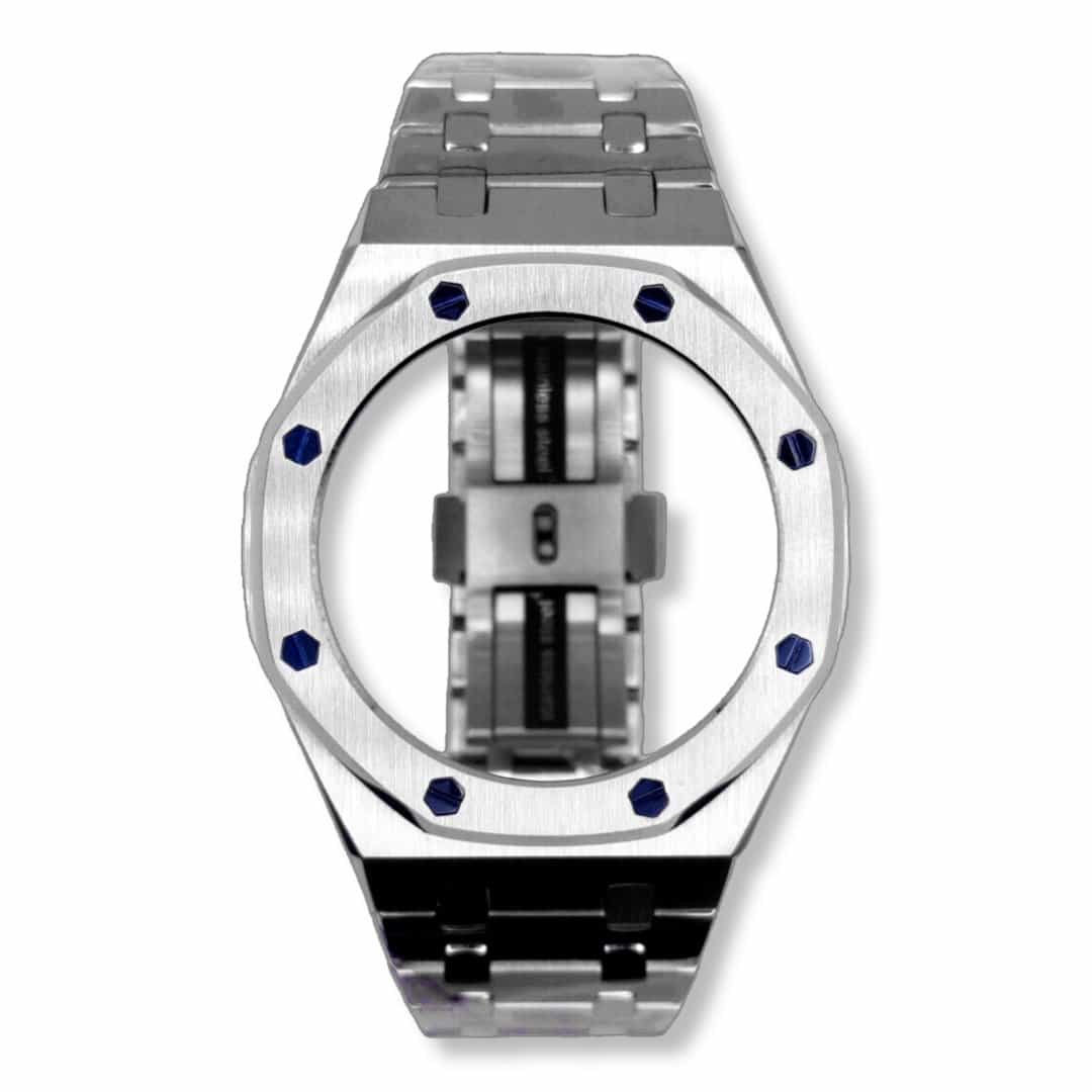 Watch-Modz GA-2100 “Casioak”: Blue Screws