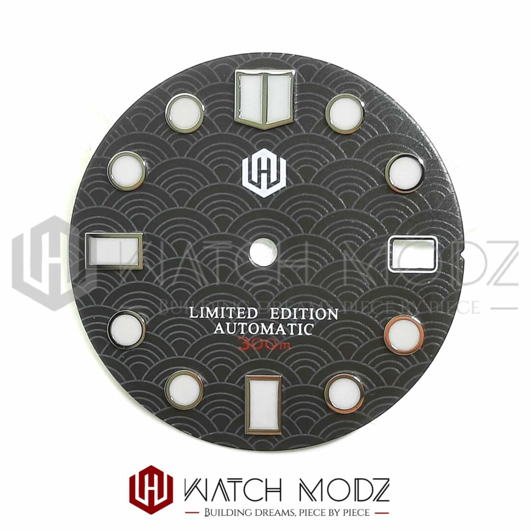 Watch-Modz NH35 Dial: Gray Seigaiha