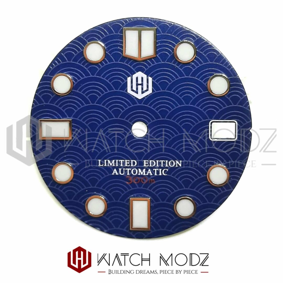 Watch-Modz NH35 Dial: Blue Seigaiha