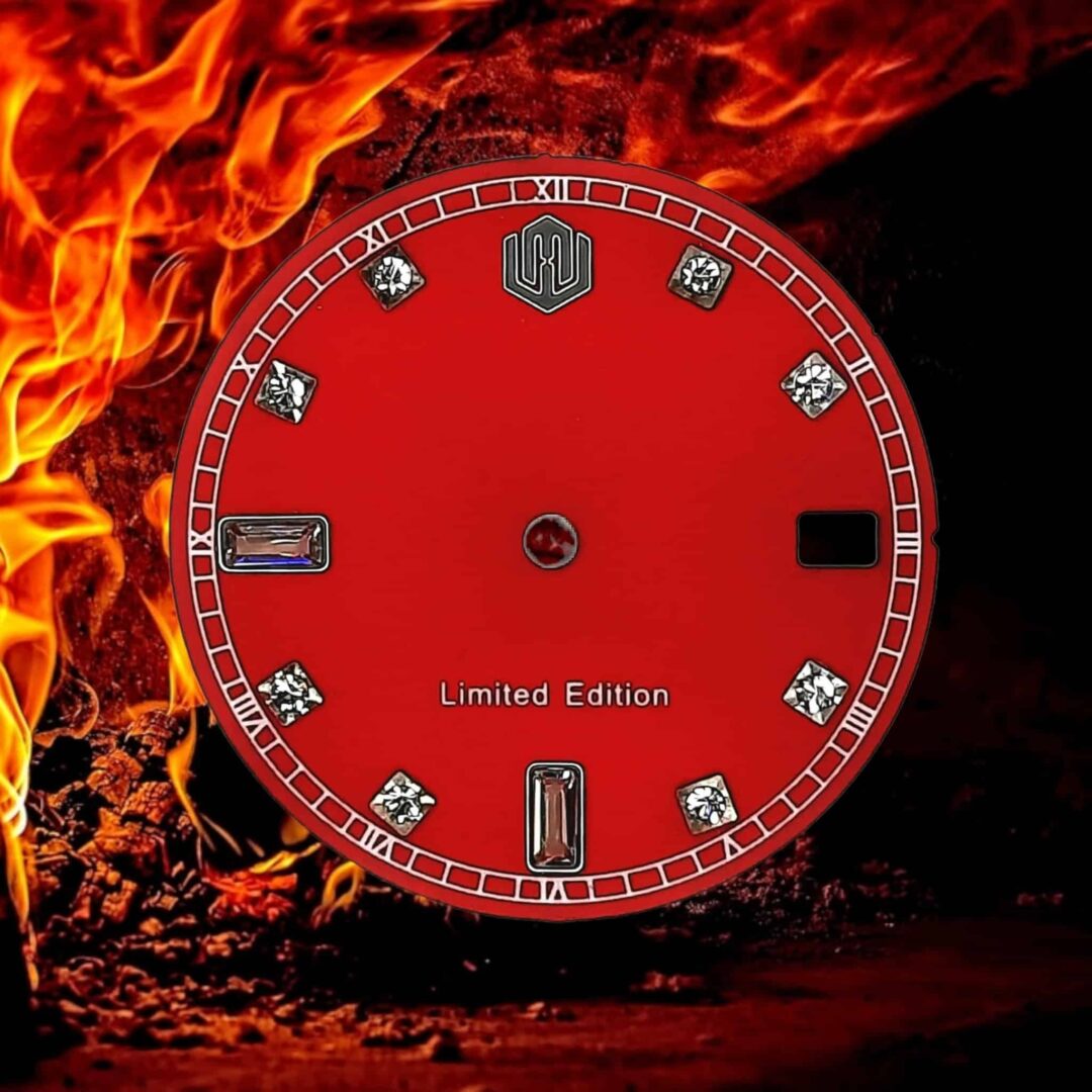 Watch-Modz NH35 Dial: Swarovski Fire Red, view 2