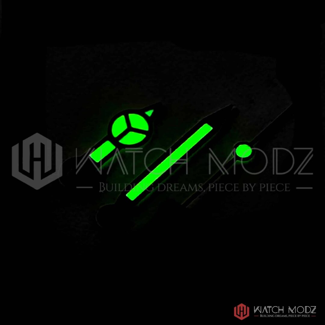 Watch-Modz NH35 Hands: Black Vintage Mercedes, view 2