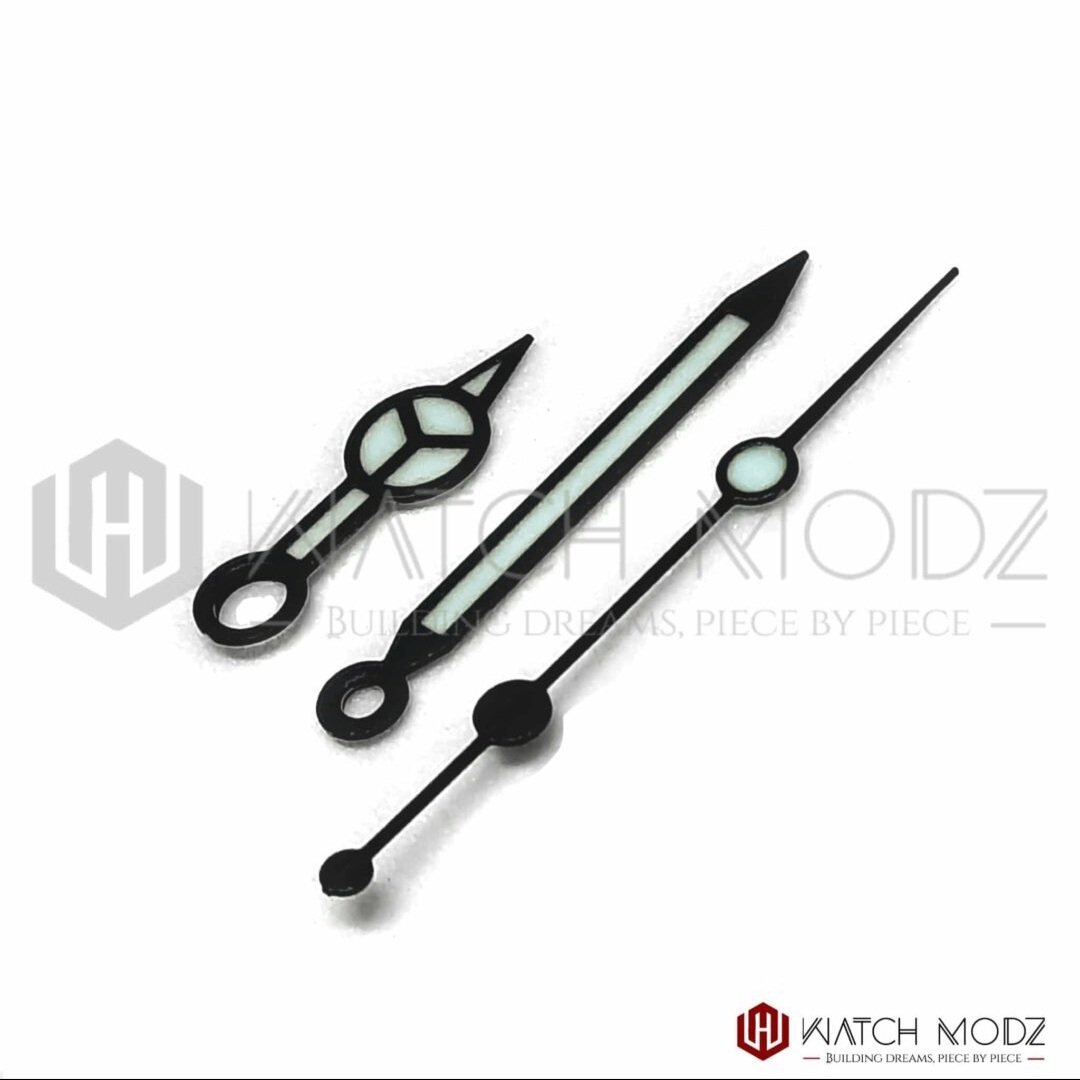 Watch-Modz NH35 Hands: Black Merc (BGW9)