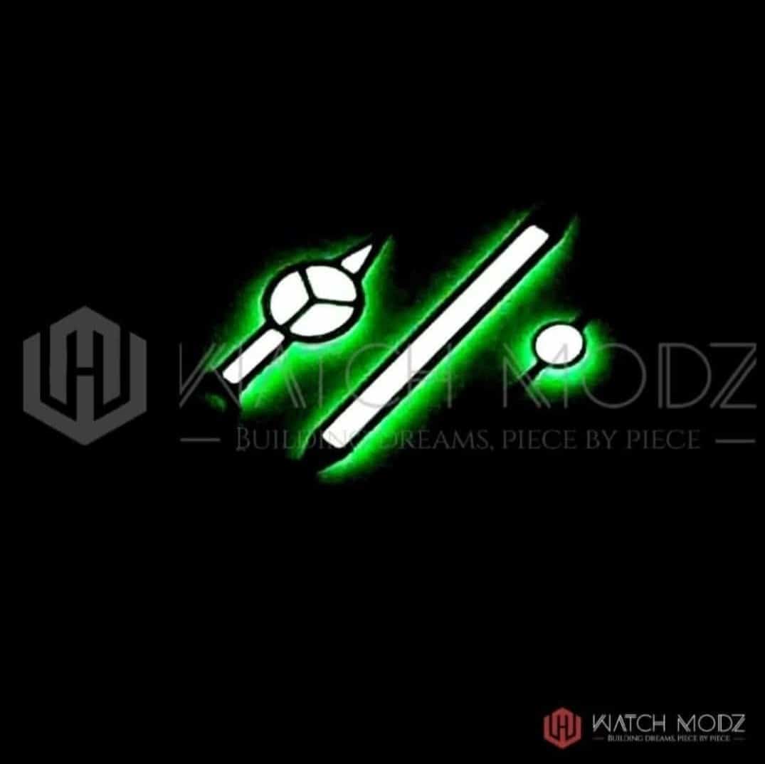 Watch-Modz NH35 Hands: Black Mercedes Black Lume, view 2