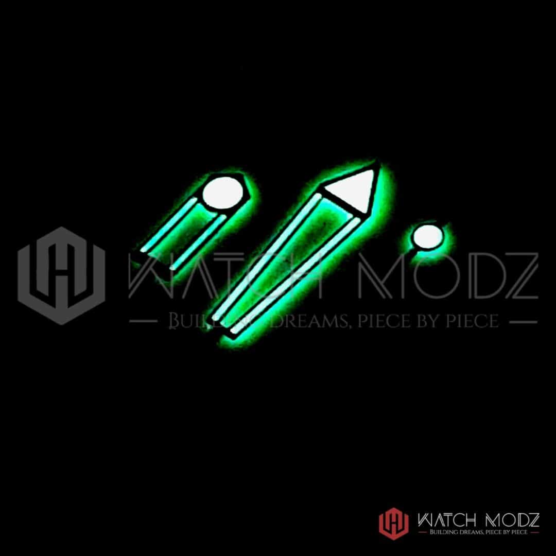 Watch-Modz NH35 Hands: Black Seamaster Pro, view 2