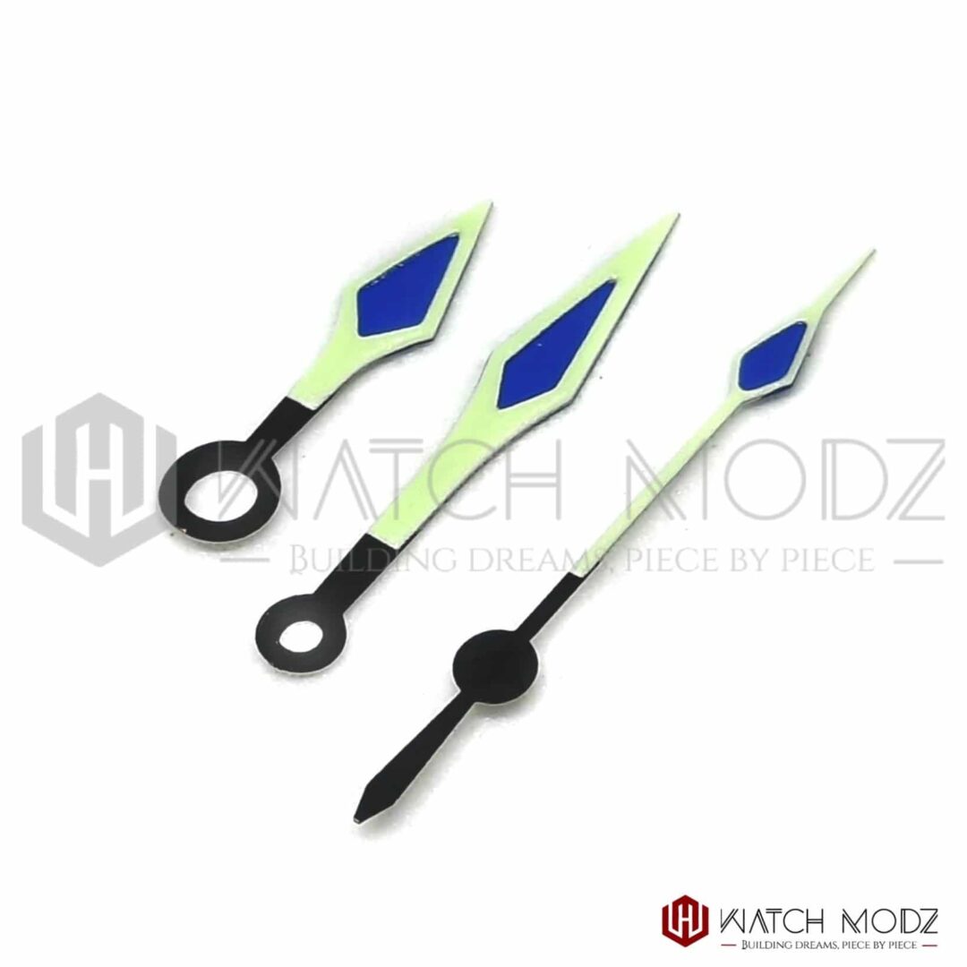 Watch-Modz NH35 Hands: Blue Kunai