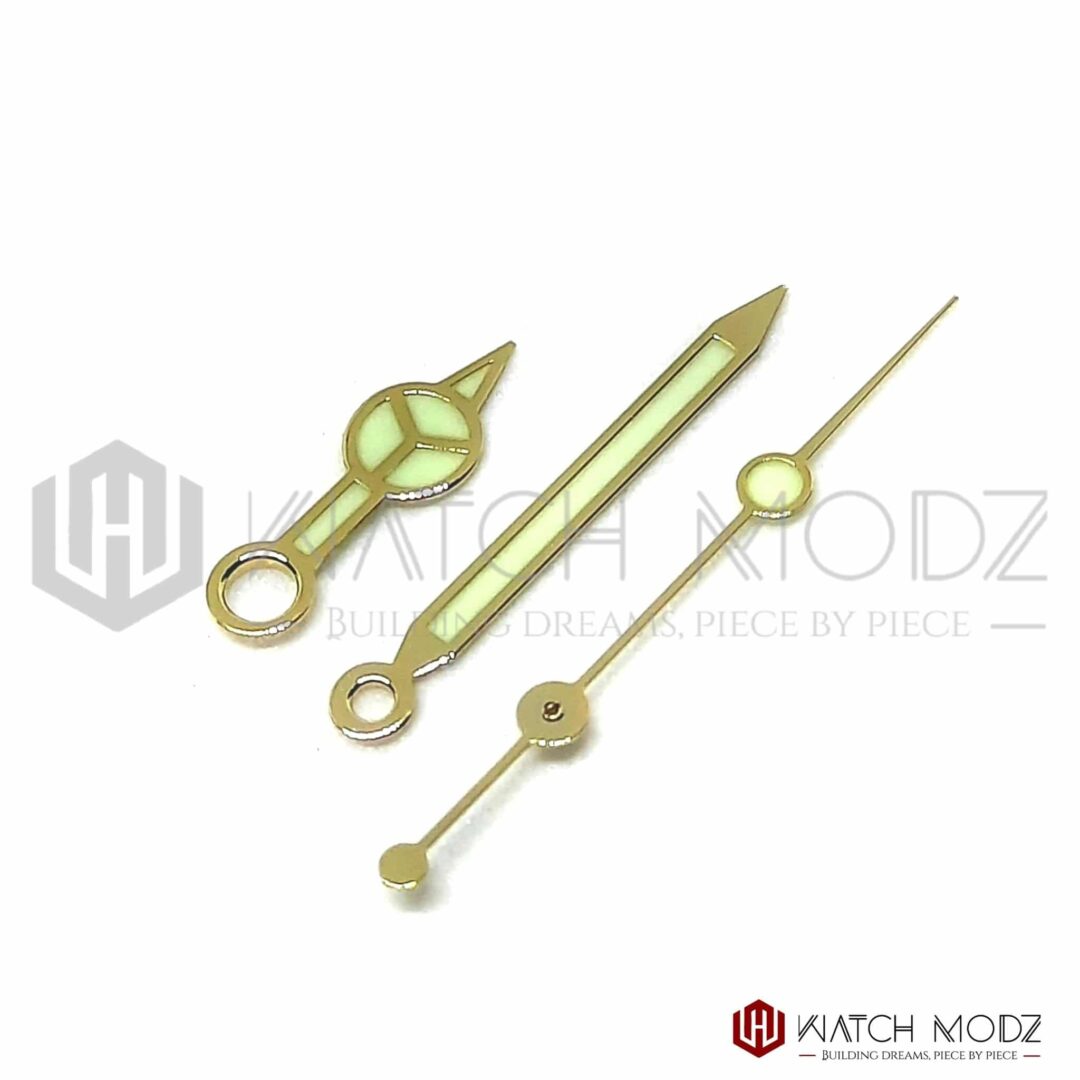 Watch-Modz NH35 Hands: Gold Mercedes