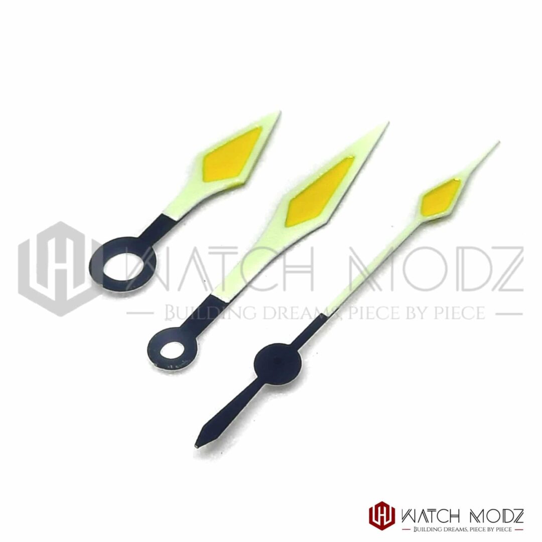 Watch-Modz NH35 Hands: Yellow Kunai
