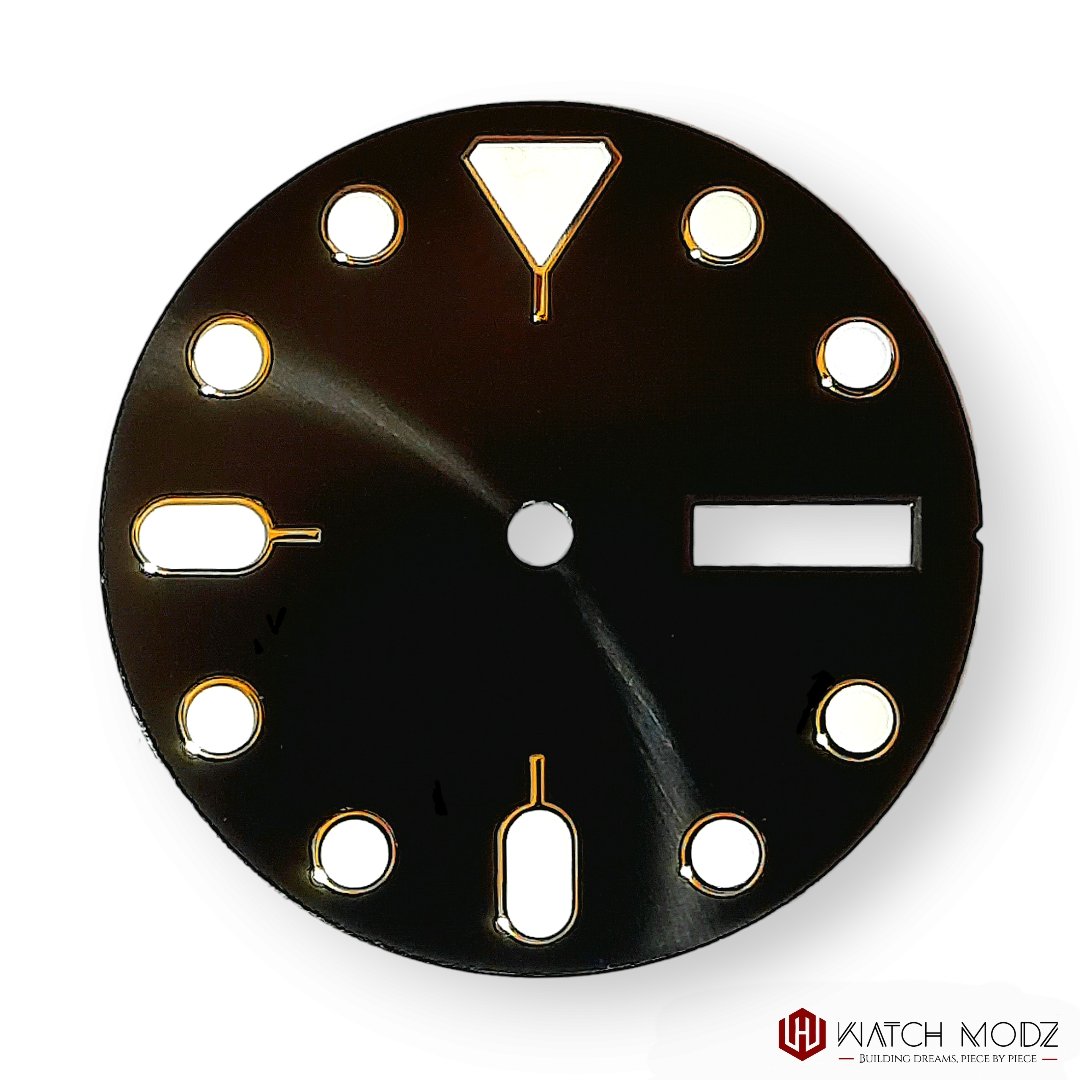 Watch-Modz NH36 Dial: Black SKX W/ Gold